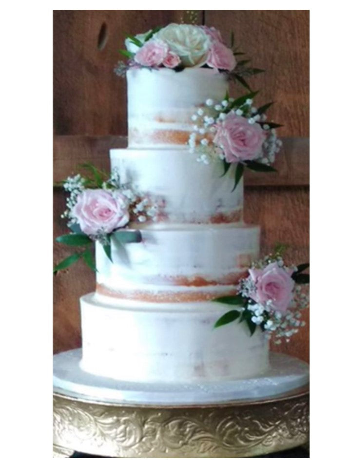Wedding Cake. Semi Naked